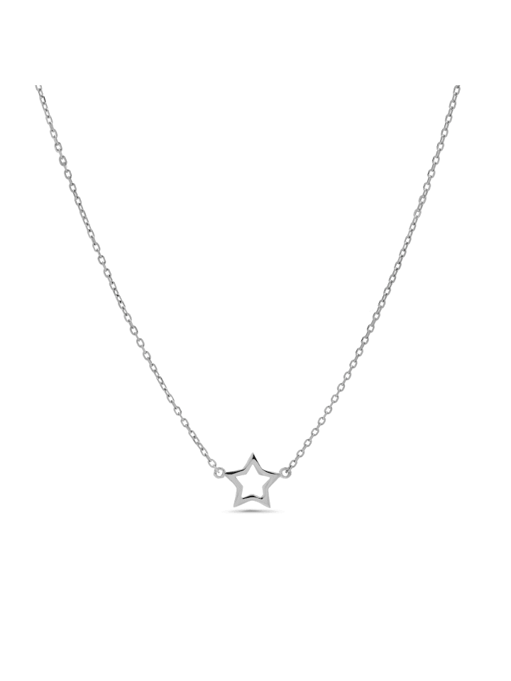 Halskette aus 925er Sterlingsilber mit Rhodiumbeschichtung – Bandoead