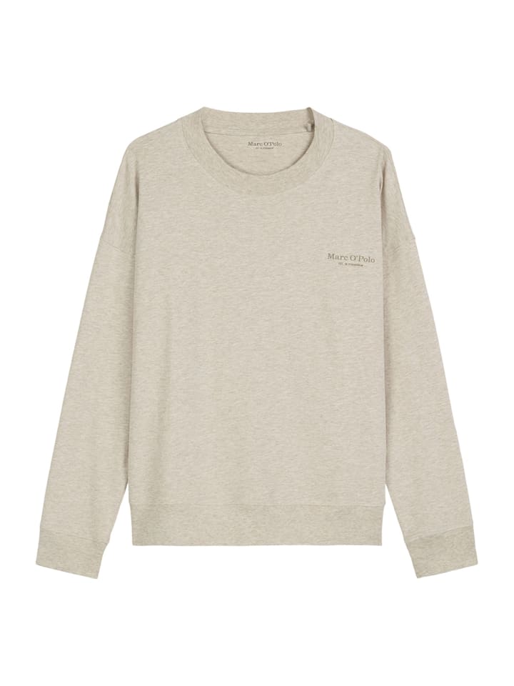 Pyjamaoberteil Mock Neck Top M-Line in chateau gray melange