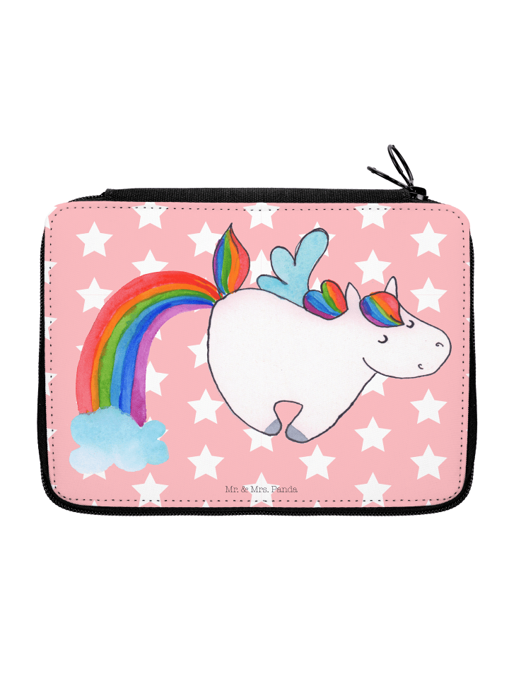 Federmappe Einhorn Fliegendes Pferd ohne Spruch in Rot Pastell