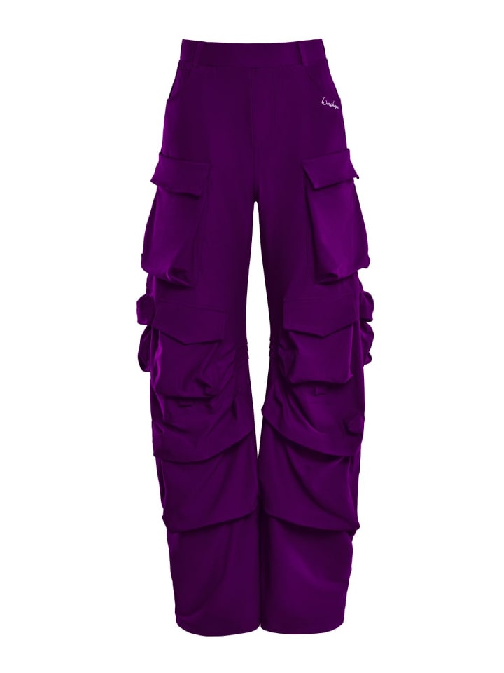 Functional Comfort Cargo Pants CP101C in dark plum