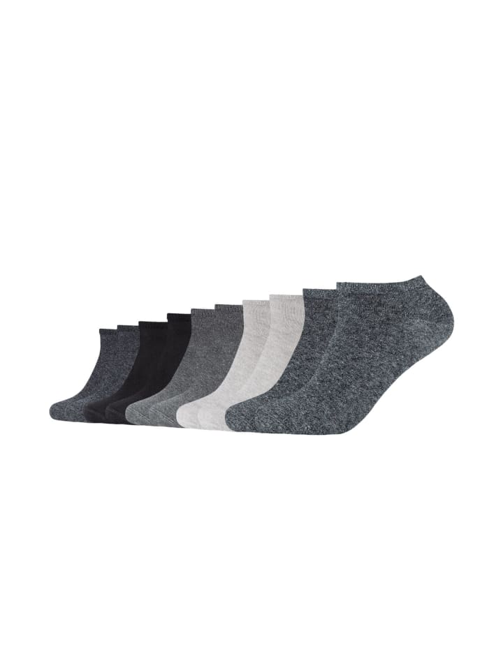 Sneakersocken essentials 10er Pack black mix