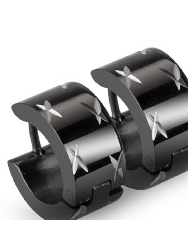 Ohrstecker in Schwarz