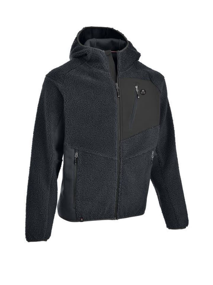 Fleecejacke in schwarz