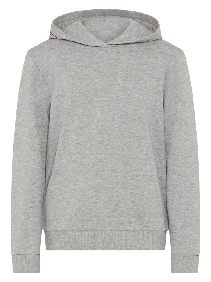 Kapuzensweatshirt in graumeliert