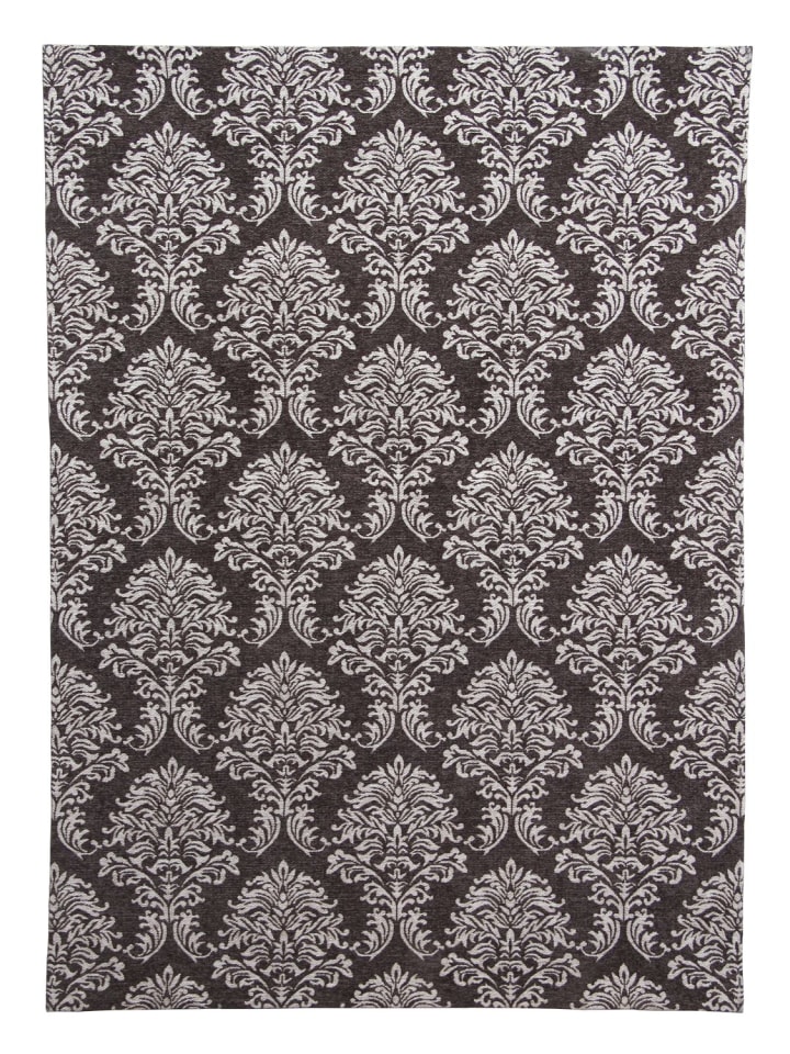 Kurzflor Teppich Berta 900 in Grau