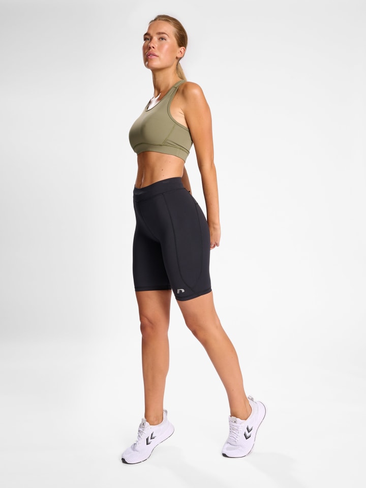Verstellbare Taille Tight Kurze Hose Women's Core Damen in BLACK