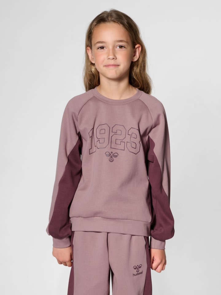 Sweatshirt Raglanärmel Hmlkanna E-Sport Mädchen in TWILIGHT MAUVE