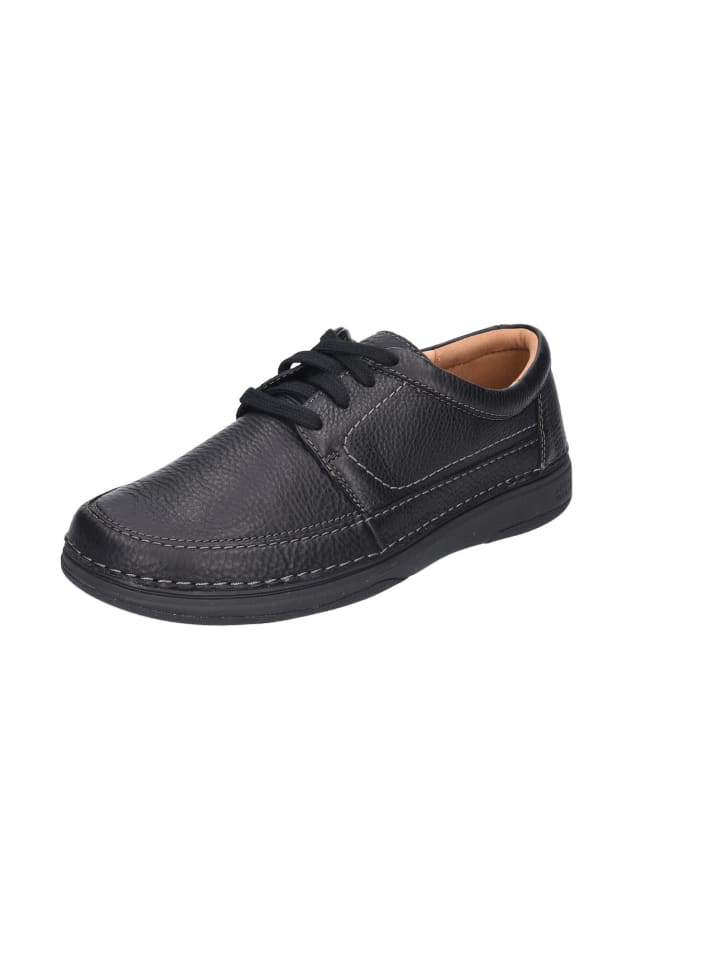 Sportlicher Schnürschuh in schwarz