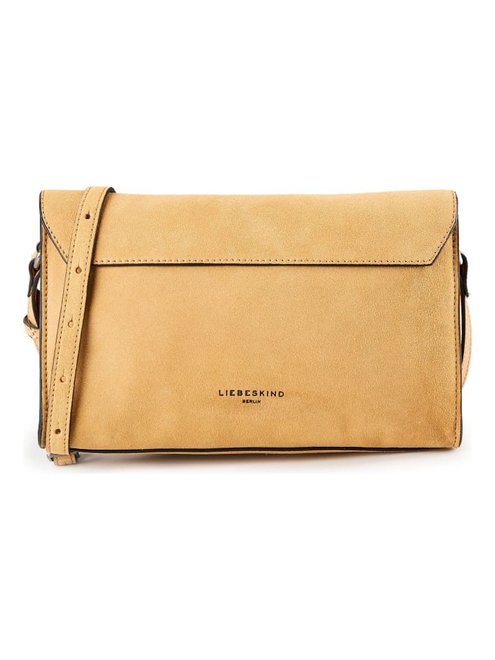 Lora Umhängetasche Leder 27 cm light tan suede