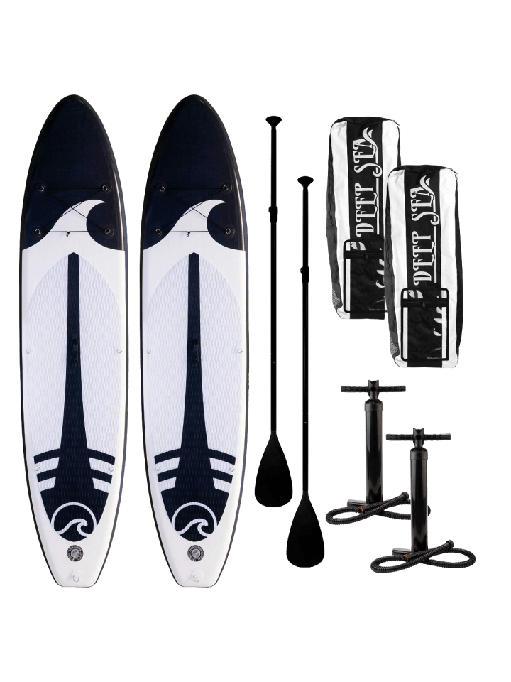 2er-Set: SUP Board Set in Schwarz XXL 330cm