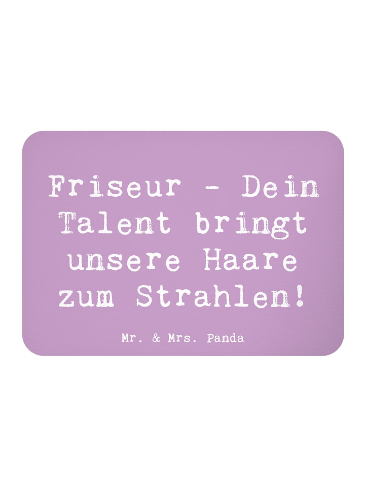 Magnet Spruch Friseur Talent mit Spruch in Lavendeltraum