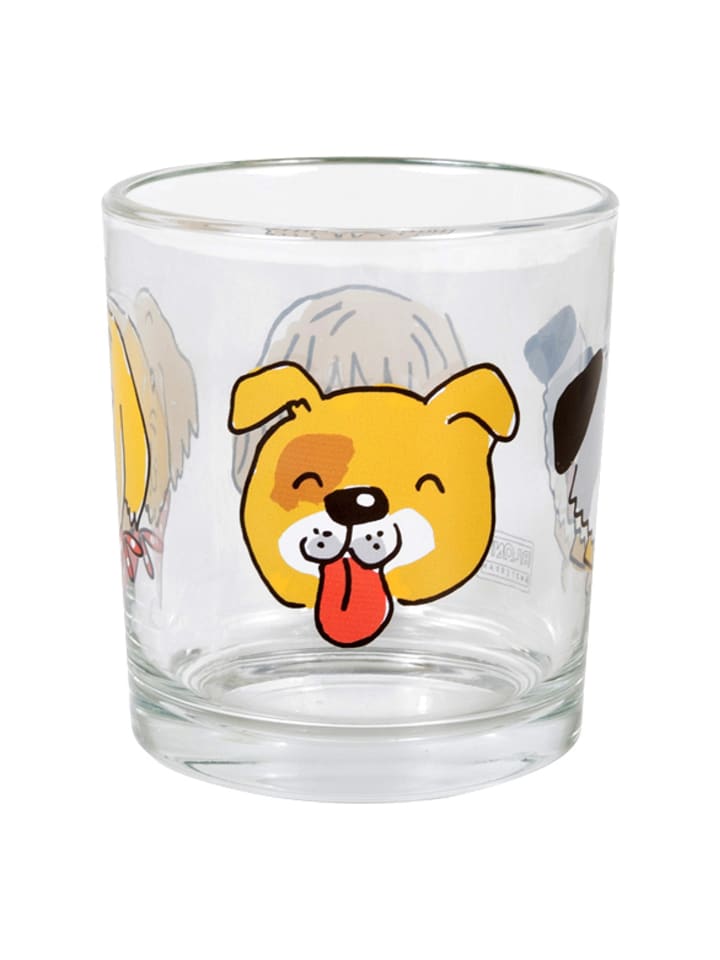 Saftglas Hund in Bunt - 200 ml