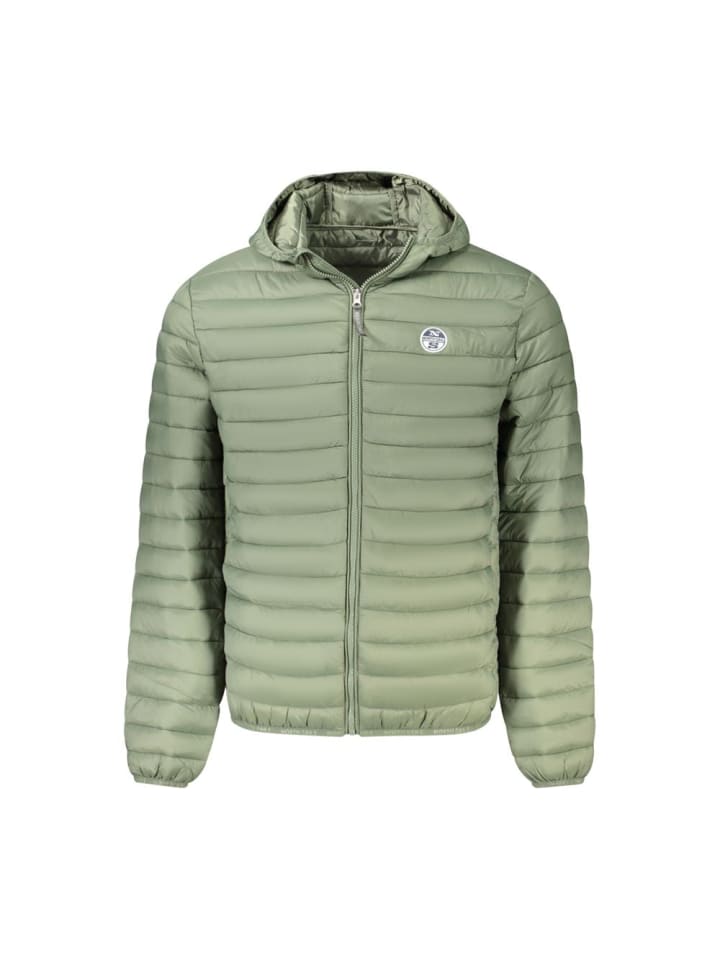 Grün Polyamid Herren Jacke