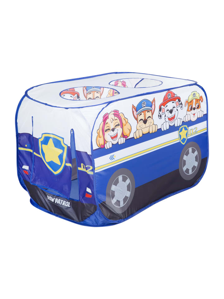 Pop-Up Spielzelt Paw Patrol - mit automatischer Klappfunktion - Blau / Weiß