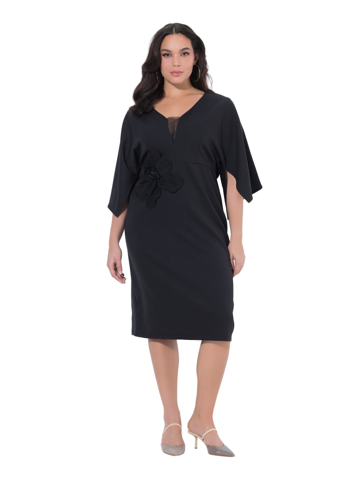 Midikleid in schwarz