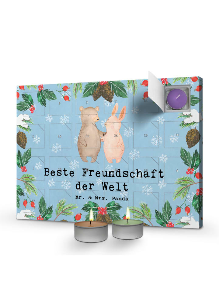 Adventskalender Hase Beste Freundschaft der Wel... in Eisblau