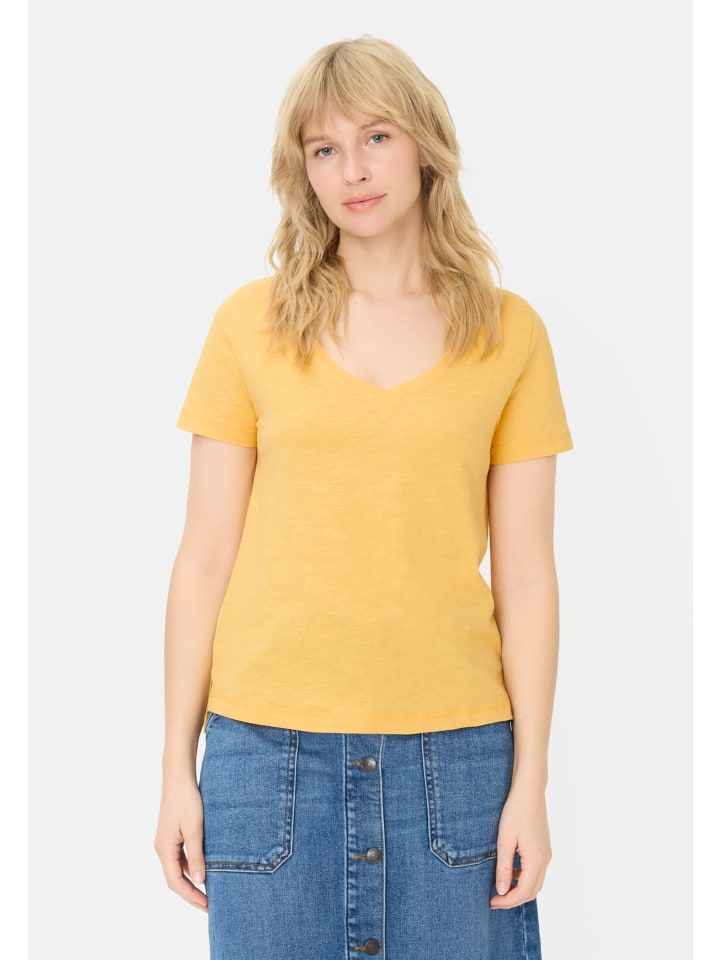 T-Shirt aus 100% Baumwolle in Gelb