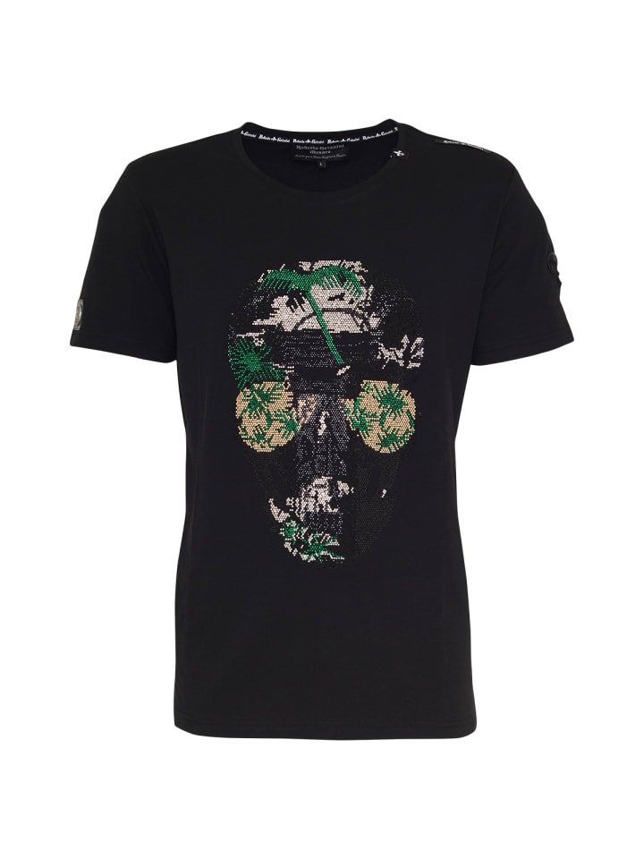 Skull Hawaii T-Shirt Schwarz Unisex