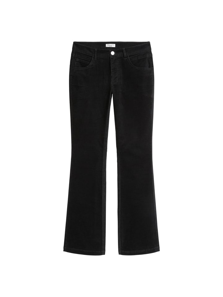 Cordhose Model Nella bootcut in Schwarz