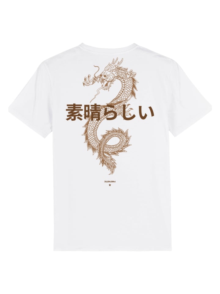 F4NT4STIC ICONIC T-SHIRT Drache Japan Style in weiß günstig kaufen | limango