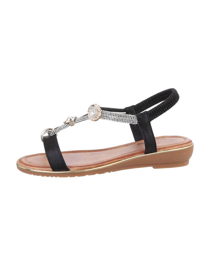 Sandale & Sandalette in Schwarz