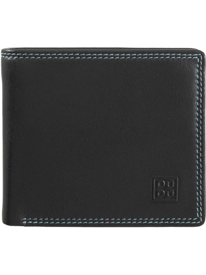 Tullio Geldbörse Leder 10.5 cm schwarz