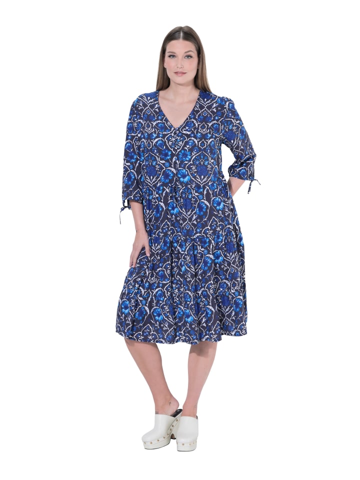 Midikleid in marine