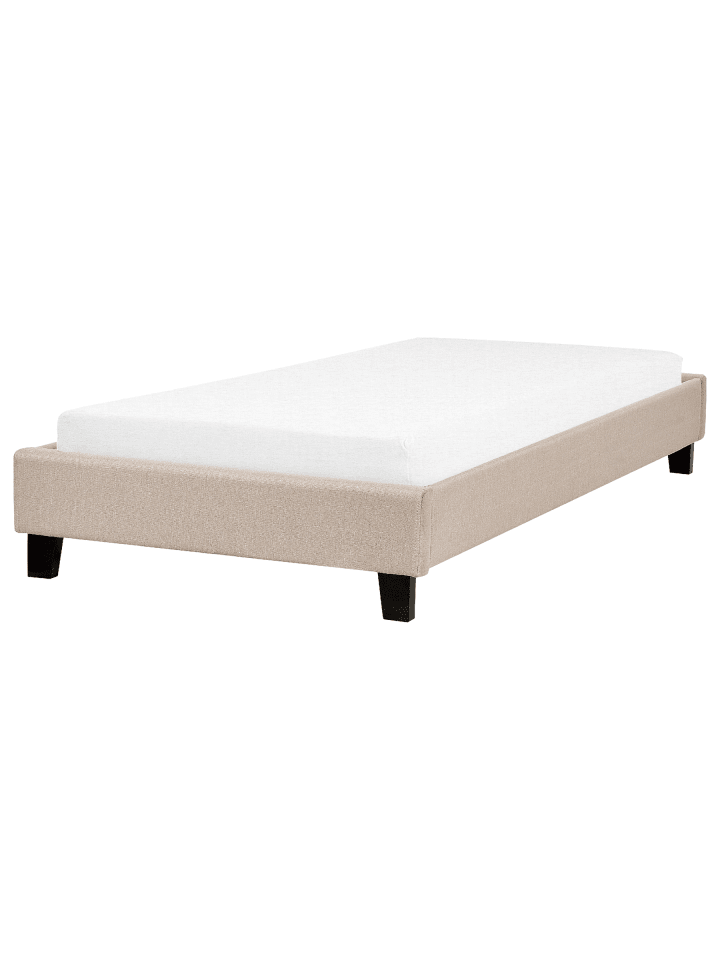 2-tlg Einzelbett ROANNE in Beige/Braun