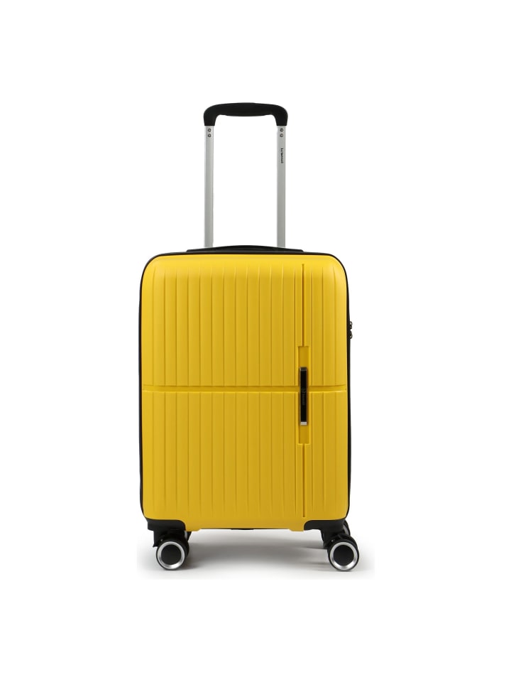 5754 4 Rollen Kabinentrolley 55 cm gelb