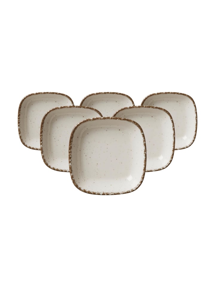 6er Set Dipschalen Casa in Beige ø 10 cm