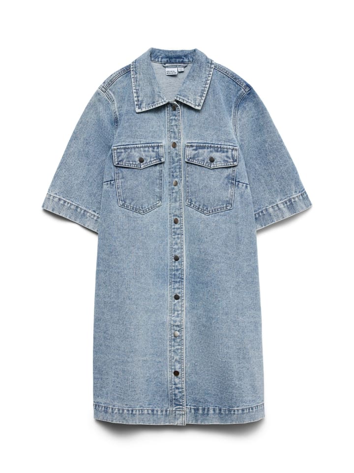 Jeanskleid in Light Blue Denim