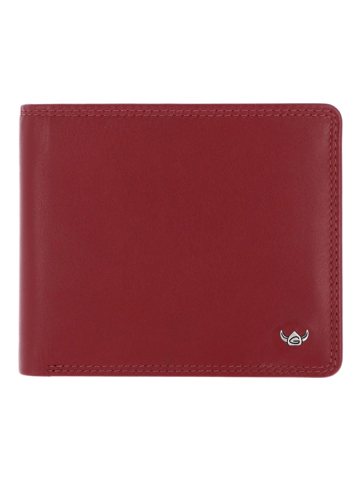 Polo Geldbörse RFID Schutz Leder 12 cm rot
