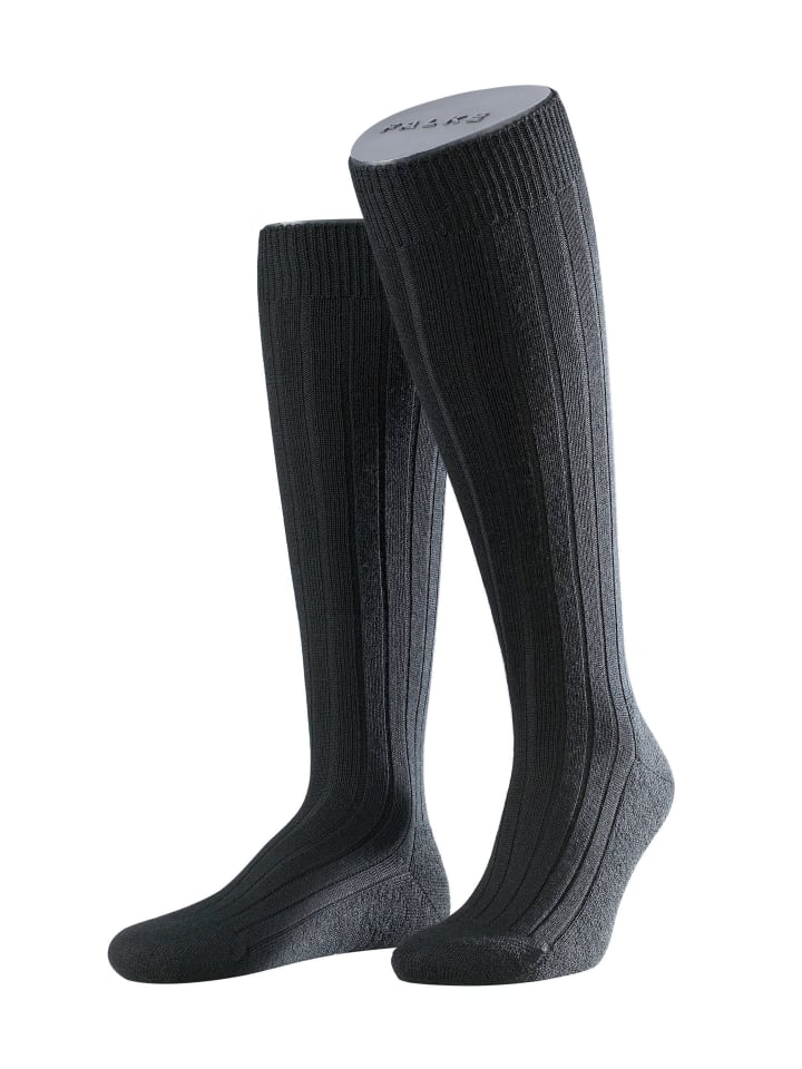 Kniestrümpfe Teppich im Schuh in Black
