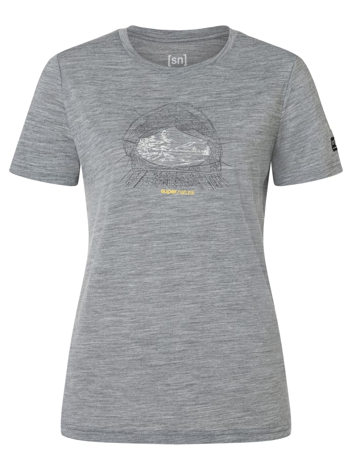 W TENT VIEW TEE in grau