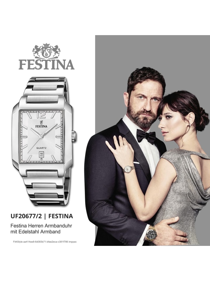 Festina Analog-Armbanduhr Festina Trend silber groß 40,5mm - Main Image