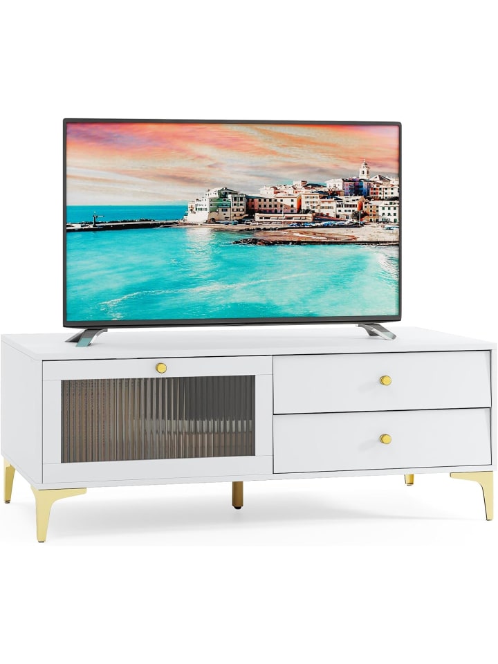 TV-Schrank 120 x 62 x 46 cm in Weiß