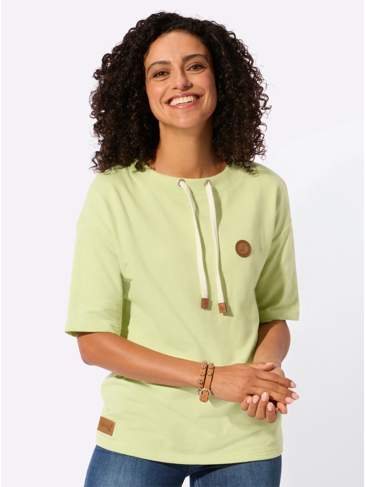Sweatshirt in pistazie