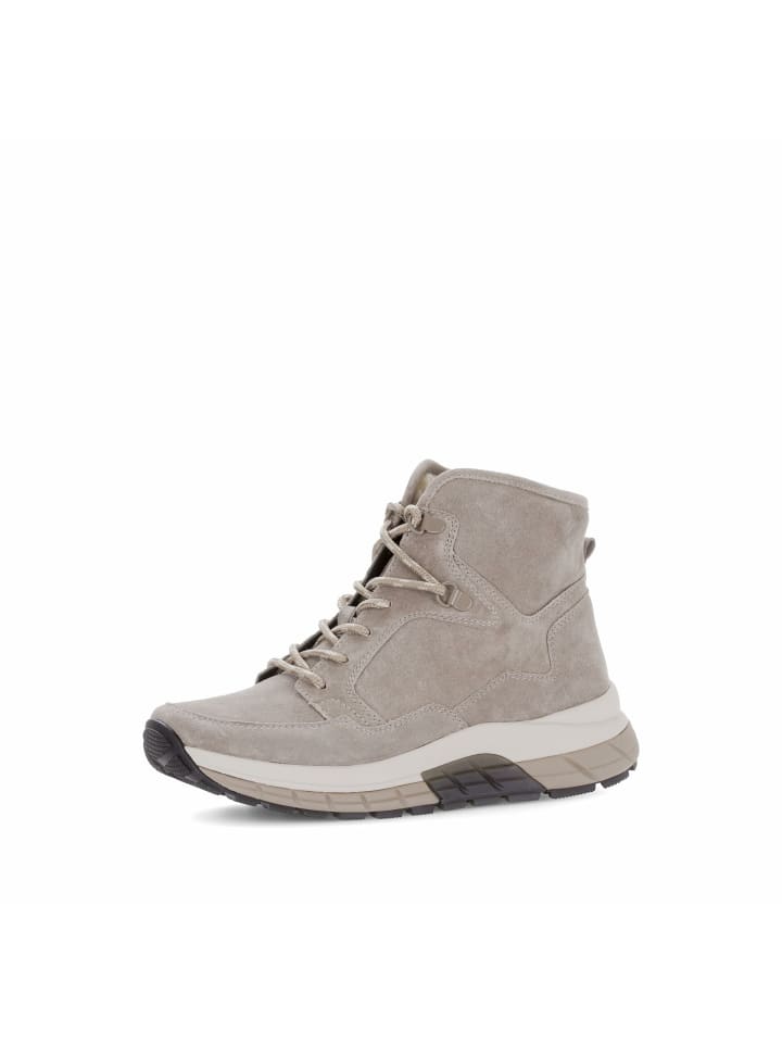 Schnür-Stiefeletten für Damen in beige