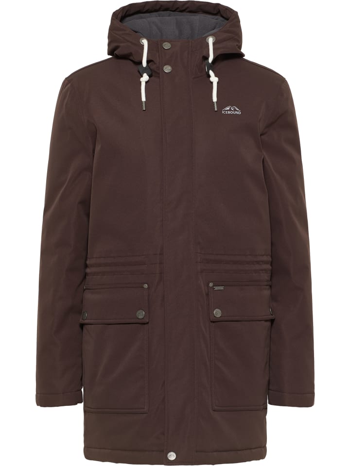 Herren Winterparka in Dunkelbraun