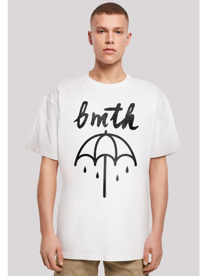 F4NT4STIC Oversize T-Shirt BMTH Metal Band Umbrella in weiß günstig kaufen  | limango