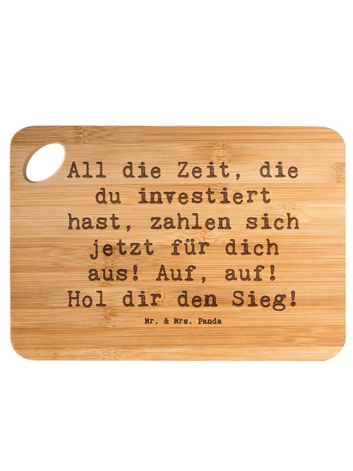Brotzeitbrett Spruch Sportliche Wettkämpfe Erfo... in Braun