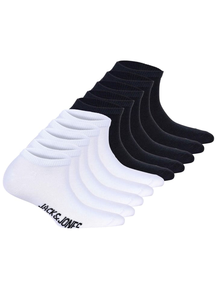 Socken 10er Pack in Schwarz / Weiß