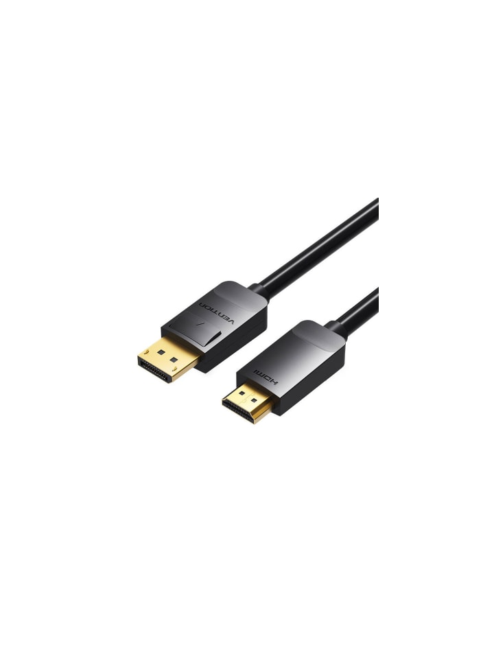 DisplayPort 1.2 auf HDMI 1.4 Kabel in Schwarz