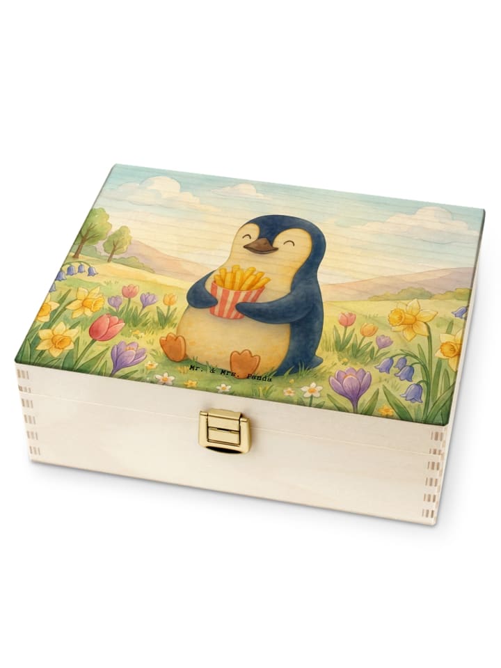 Teebeutelbehälter Pinguin Frühling Pommes Desig... in Weiß