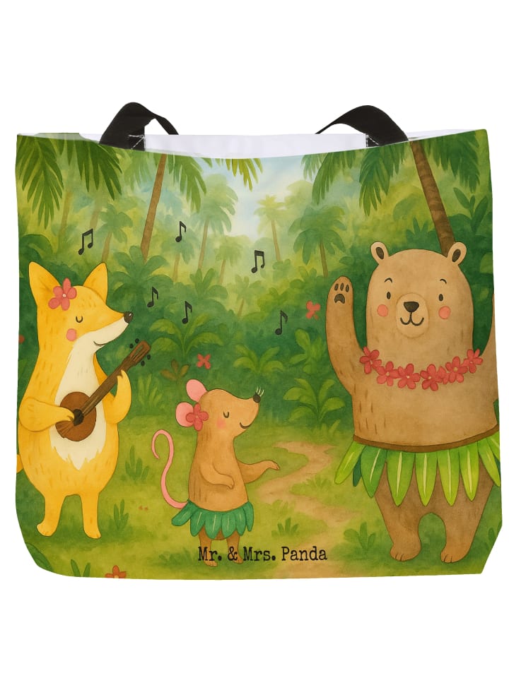 Tasche Waldtiere Aloha Design ohne Spruch in Weiß