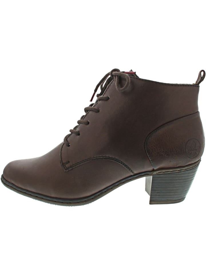Schnürstiefelette Braun