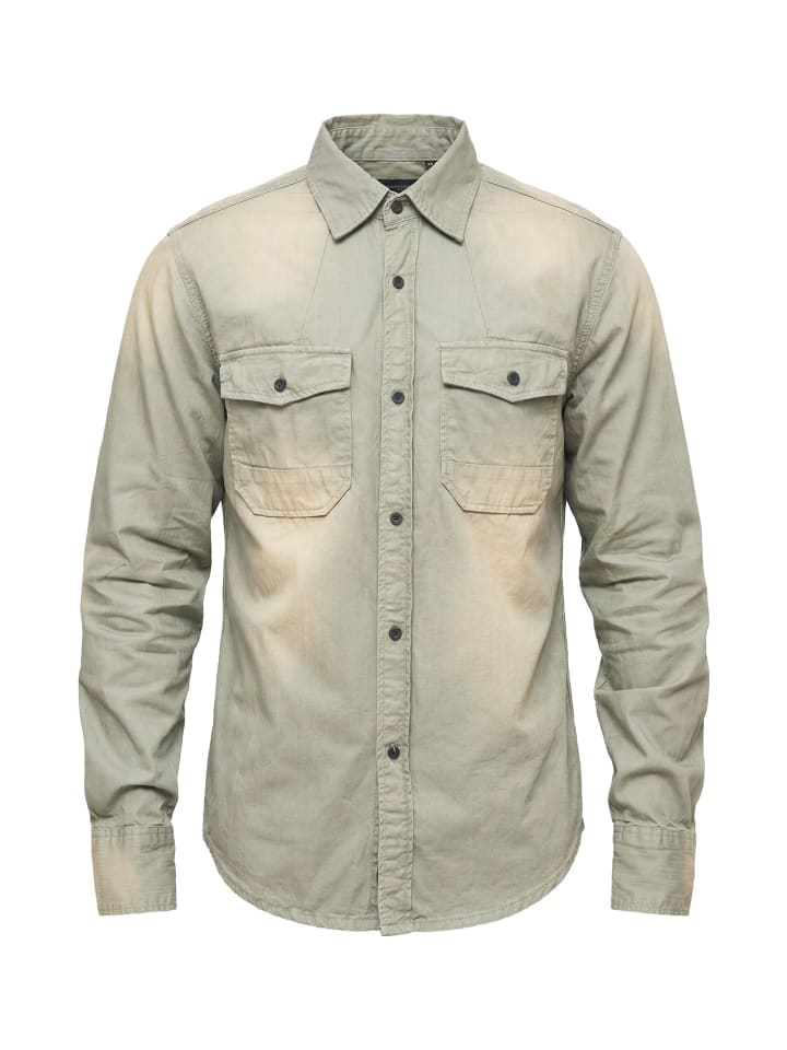 Long Sleeve Shirt in olive grey