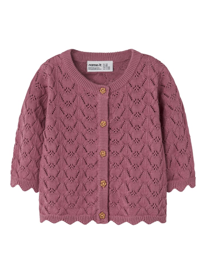 Strickjacke in Mesa Rose
