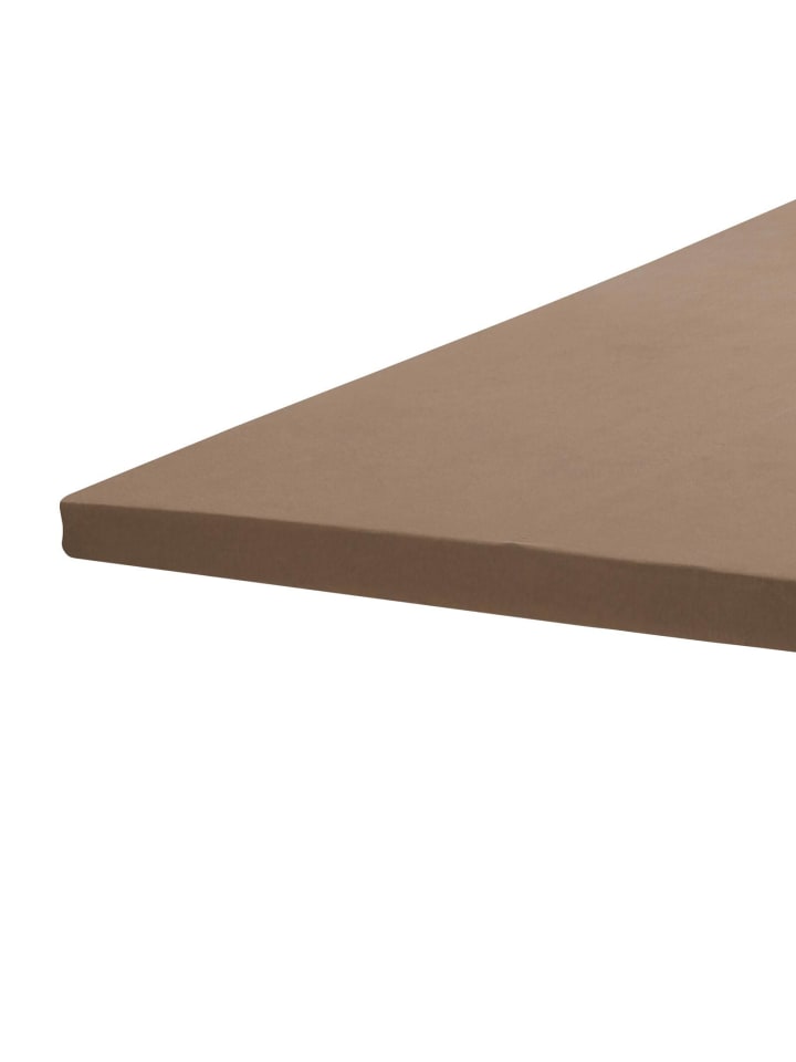 Spannbettlaken Topper Spannbetttuch in taupe