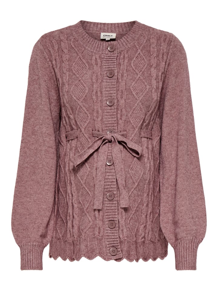 Strickjacke in Rose Brown